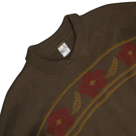 FILATO FOLCO (Italy) 70s Vintage , Intarsia, Tuck Stitch, Folk Art - Picture 2 of 5